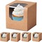 60 Kraft Cupcake Boxes with Inserts, 3.5 in, for Cookies & Pastries